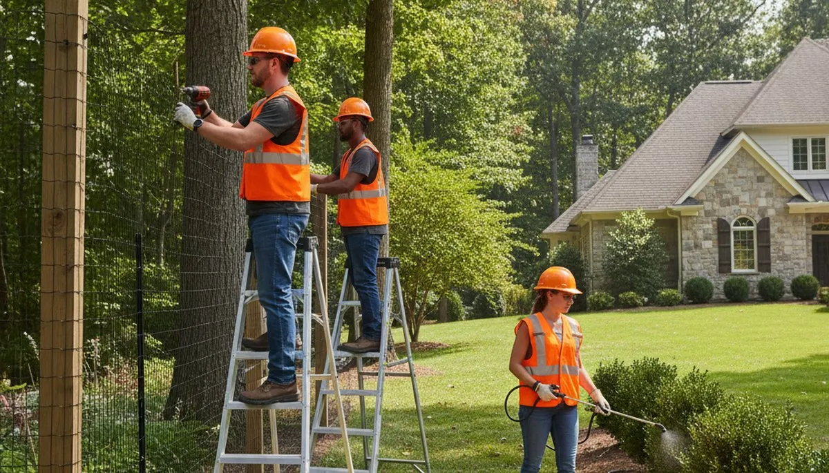 Deer deterrent service protecting trees and gardens in New Port Richey, FL