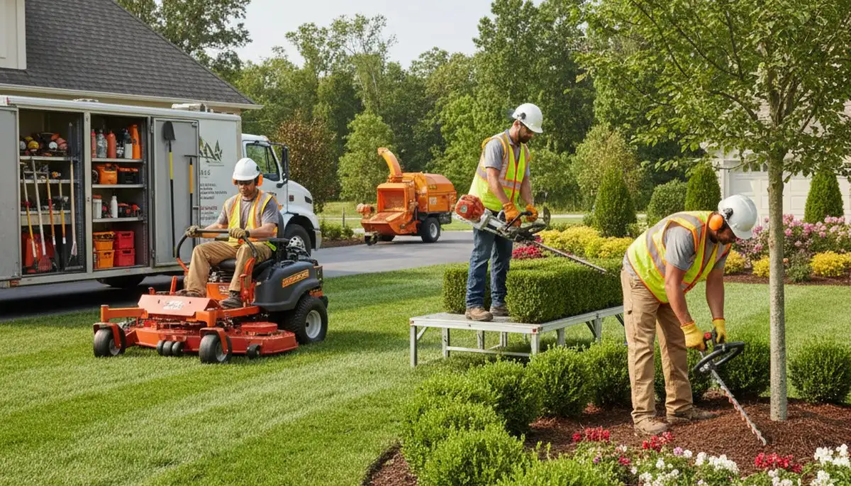 Tree service team providing landscaping care in New Portrichey, FL