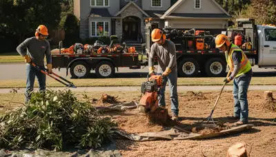 Shrub removal service in New Port Richey, FL for safe, efficient yard clearing