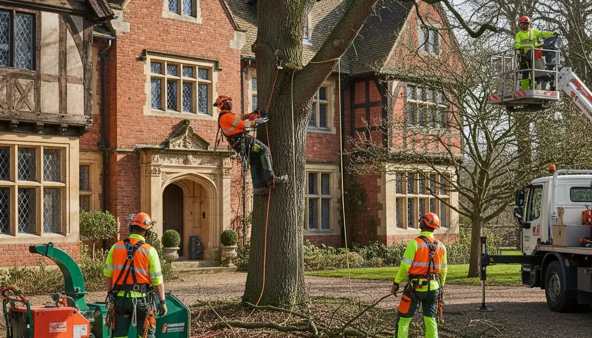 Tree service crew in New Port Richey, FL providing professional tree care and removal services