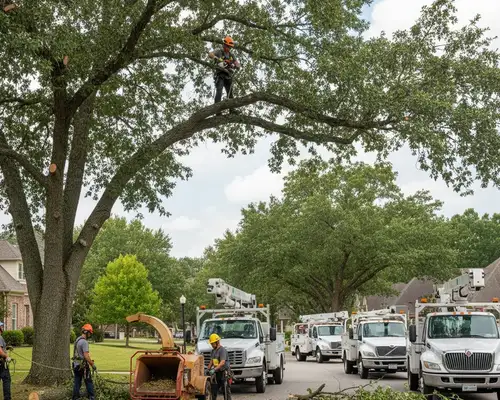 Tree trimming for storm preparation in New Port Richey, FL by a professional tree service